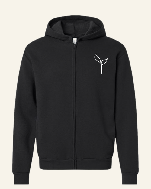 full-zip hoodie